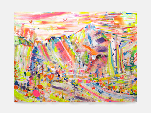 Brendan Cass, Crystal Canyon, 2004. Acrylic on canvas, 67 x 90 in, 170 x 228 cm