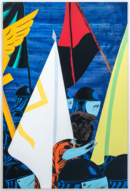 Mark Thomas Gibson, Procession 2, 2017. Acrylic on canvas, 60 x 40 in, 152 x 102 cm