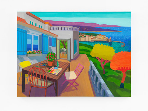 Daniel Heidkamp, Colors of Collioure, 2022. Oil on linen, 30 x 40 in (76 x 102 cm)