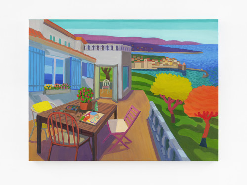 Daniel Heidkamp, Colors of Collioure, 2022. Oil on linen, 30 x 40 in (76 x 102 cm)