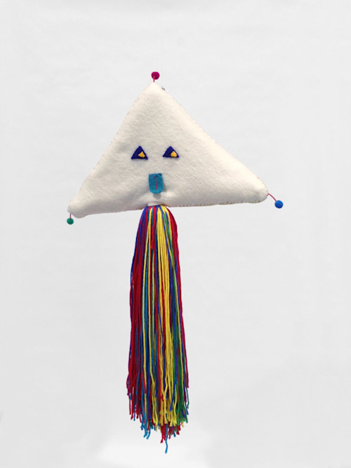 Misaki Kawai, Jelly Boy, 2011. Nepali wool, cotton, wood, cardboard, thread, yarn, 44 x 24 in, 110 x 60 cm