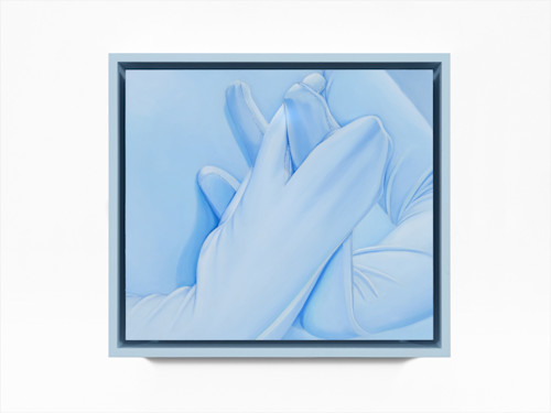 Anna Camner, Nightcall, 2024. Oil on acrylic sheet, 22 x 25 cm (9 x 10 in)