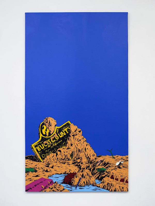 Acrylic on canvas, 70 x 40 in, 178 x 102 cm
