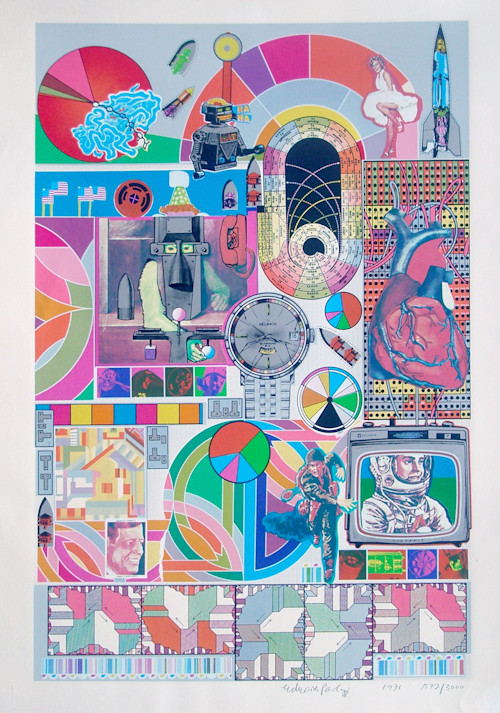 Eduardo Paolozzi, B.A.S.H.. Screenprint on paper