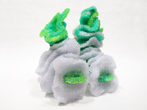 Raul de Nieves, Eleven Blooms, 2013. Mixed media on shoe, 17 x 17 x 13 in, 43 x 43 x 33 cm