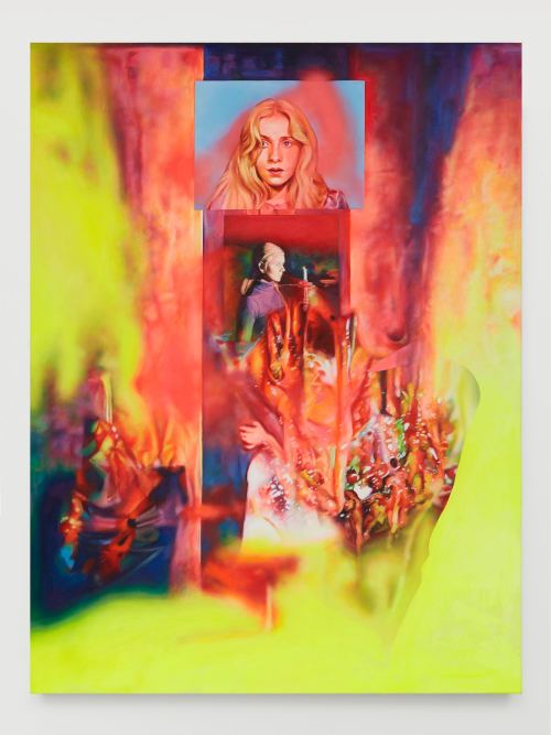 Francine Spiegel, Lila Lee, 2010. Acrylic and airbrush on canvas, 64 x 48 in, 163 x 122 cm