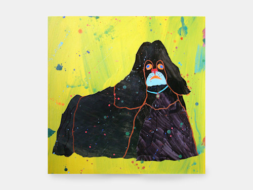 Misaki Kawai, MOP, 2007. Acrylic and collage on canvas, 20 x 20 in, 51 x 51 cm