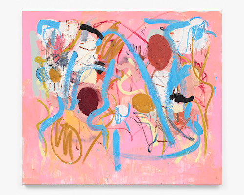 Ammon Rost, Birthday Party 4, 2021. Oil, acrylic on canvas, 52 x 60 in (132 x 152 cm)