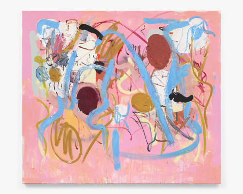 Ammon Rost, Birthday Party 4, 2021. Oil, acrylic on canvas, 52 x 60 in (132 x 152 cm)