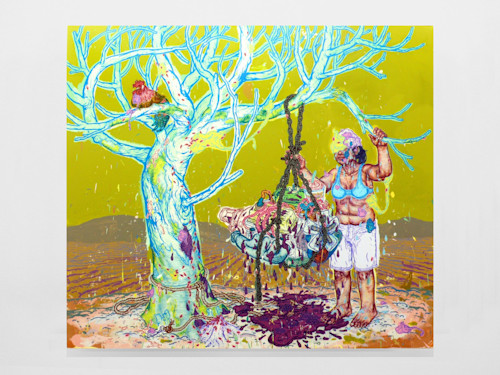 Taylor McKimens, Sweet Dreams Of Phoenix, 2007. Acrylic, flashe and acryla-gouache on canvas, 88 x 100 in, 224 x 254 cm