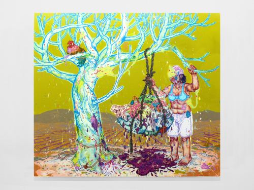 Taylor McKimens, Sweet Dreams Of Phoenix, 2007. Acrylic, flashe and acryla-gouache on canvas, 88 x 100 in, 224 x 254 cm