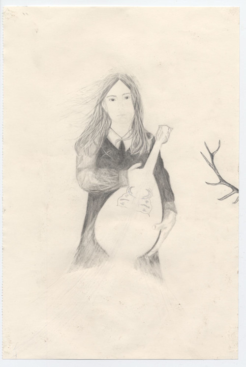 Anna Norlander, The Silent Knight, 2006. Pencil on paper, 11 x 8 in, 28 x 20 cm
