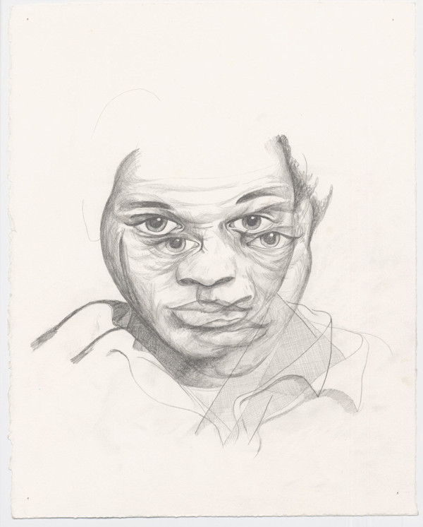 Pencil on paper, 14 x 11, 36 x 28 cm