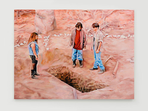 Francine Spiegel, The Visitors, 2010. Acrylic on canvas, 17 x 23 in, 43 x 59 cm