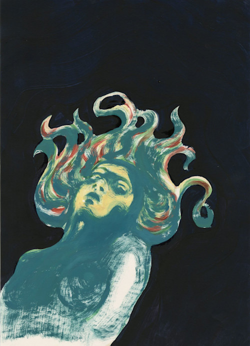 Danilo Stankovic, Fasa, 2013. Oil on paper, 42 x 30 cm