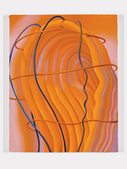 Sascha Braunig, Veined, Cuffed, Brained 2, 2013. Oil on canvas over panel, 14 x 11 in, 36 x 28 cm