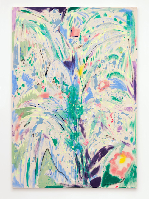 Jim Thorell, Zero G Freefalling in Sap, 2015. Acrylic on canvas, 79 x 55 in, 200 x 140 cm