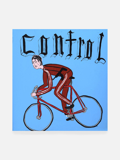 Chris Lindig, Control, 2005. Acrylic and gouache on wood, 9 x 8 in, 23 x 20 cm