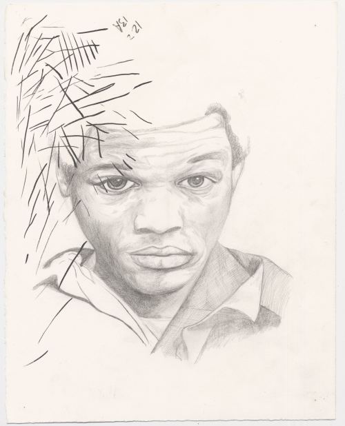 Brian Degraw, Untitled John Lee Malvo, 2005. Pencil on paper, 14 x 11, 36 x 28 cm