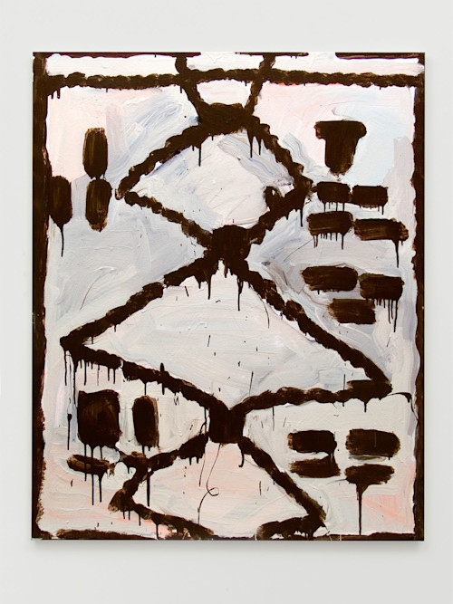 Katherine Bernhardt, Amaizight Landscape, 2011. Acrylic on canvas, 60 x 48 in, 152 x 122 cm