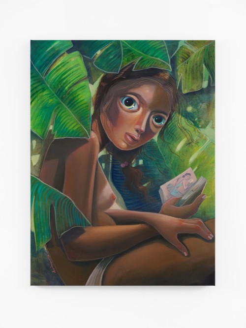 Tania Marmolejo, The Secret Source, 2023. Oil on canvas, 48 x 36 in (122 x 92 cm)