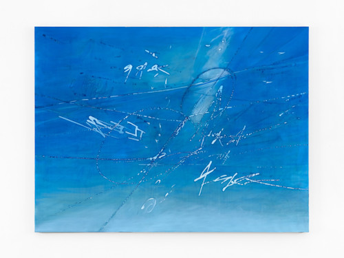 Jim Thorell, Amour Tentacle Tulum, 2024. Oil on linen, 150 x 200 cm (59 x 79 in)