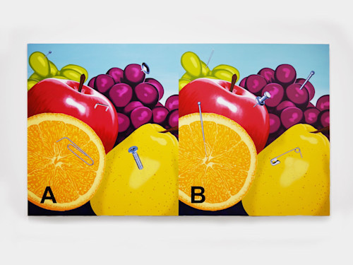Henry Gunderson, Alternate Pin Points, 2015. Acrylic on canvas, 48 x 84 in, 122 x 213 cm
