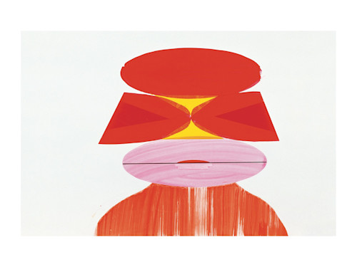 Yuichi Yokoyama, Ourselves, 2001. Acrylic, ink, marker and screentone on paper, 14 x 20 in, 36 x 52 cm