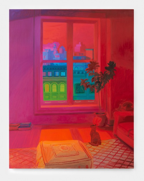 Daniel Heidkamp, Soho Sunset, 2018. Oil on linen, 64 x 51 in, 163 x 130 cm