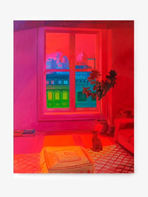 Daniel Heidkamp, Soho Sunset, 2018. Oil on linen, 64 x 51 in (163 x 130 cm)