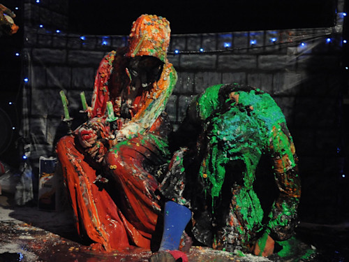 Francine Spiegel, Curse of the Century Old Egg, 2009. Performance still