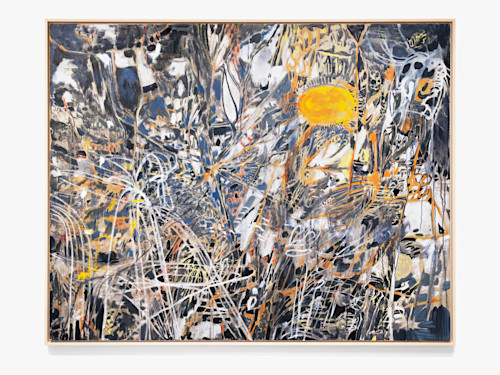 Jim Thorell, Orca Orchard, 2020. Oil on linen, 59 x 75 in (150 x 190 cm)