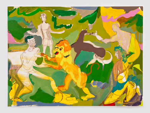 Jackie Gendel, Arcadian Outtakes, 2012. Oil on canvas over panel, 22 x 30 in, 56 x 76 cm