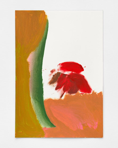 Odessa Straub, Smiling through Muslin Shroud, 2019. Acrylic on paper, 10 x 7 in, 26 x 18 cm