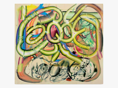 Lauren Quin, Double Yolk, 2020. Oil on canvas, 56 x 65 in (142 x 165 cm)