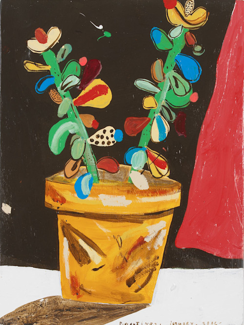 Eddie Martinez, I Can See the Light, 2006. Acrylic on panel, 16 x 12 in, 41 x 30 cm