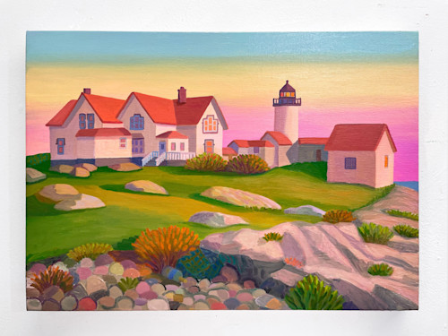 Daniel Heidkamp, Eastern Point, 2024. Oil on linen, 20 x 28 in (51 x 71 cm)