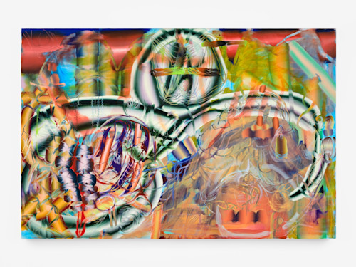 Lauren Quin, Cure for Spines, 2021. Oil on canvas, 48 x 72 in (122 x 183 cm)