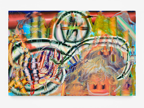 Lauren Quin, Cure for Spines, 2021. Oil on canvas, 48 x 72 in (122 x 183 cm)