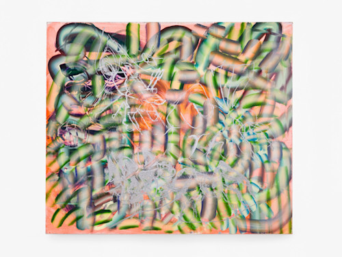 Lauren Quin, Chlorine and Chrome, 2021. Oil on canvas, 36 x 42 in (91 x 107 cm)