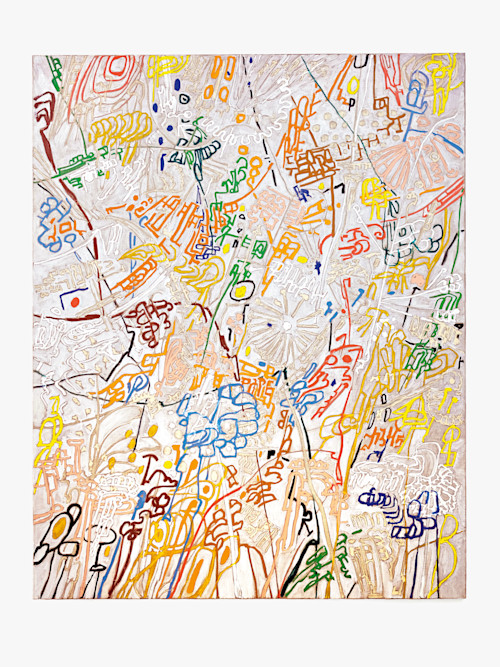 Jim Thorell, Marmelade Myriad, 2019. Oil on linen, 75 x 59 in (190 x 150 cm)