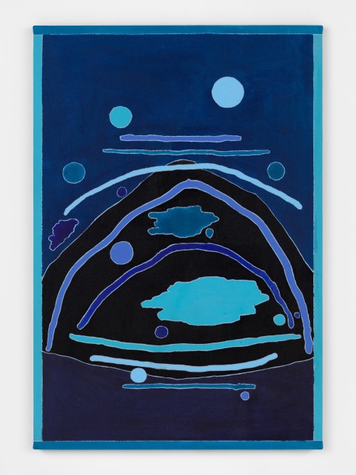 Russell Tyler, All the Moons, 2020. Acrylic on canvas, 44 x 30 in, 112 x 76 cm