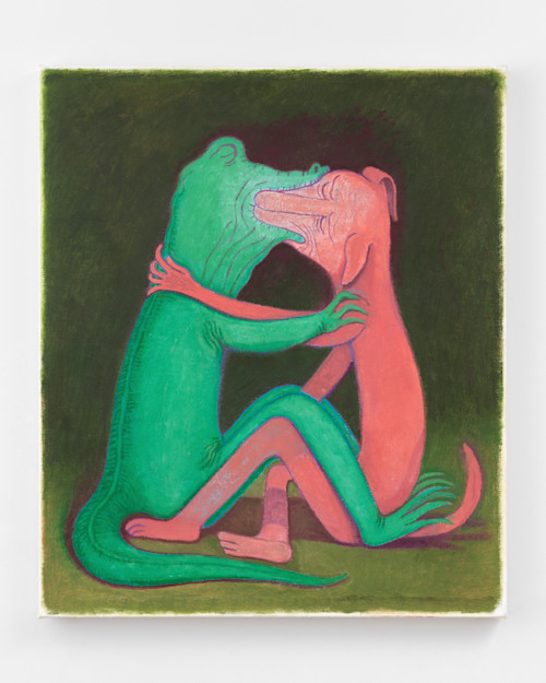 Clayton Schiff, Romantic Session, 2019. Oil on canvas, 35 x 30 in (89 x 76 cm)