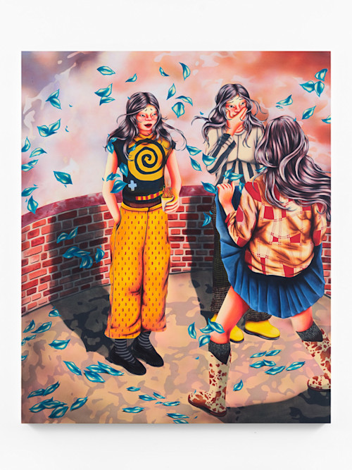 Zoe Blue M., The Great Persuader, 2024. Acrylic on canvas, 72 x 60 in (183 x 152 cm)