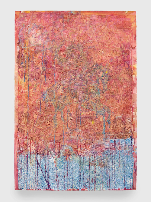 Raul de Nieves, Princess, 2011. Gouache on paper, 44 x 30 in, 112 x 76 cm
