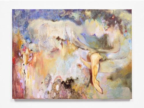 Aleza Zheng, Folding a Five-Cornered Star So The Corners Meet, 2026. Oil on canvas, 30 x 40 in (76 x 102 cm)