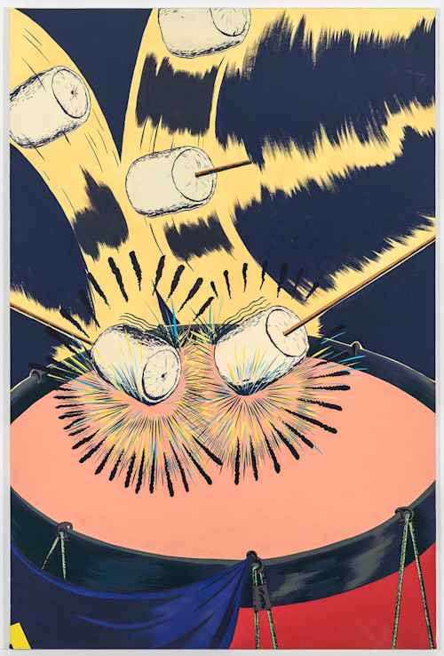 Mark Thomas Gibson, Beat Down, 2016. Acrylic on canvas, 60 x 40 in, 152 x 102 cm