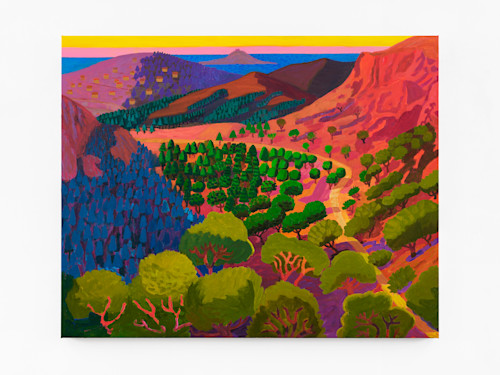Daniel Heidkamp, Esterel, 2022. Oil on linen, 48 x 60 in (122 x 152 cm)