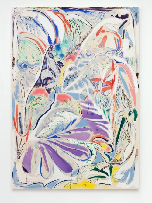 Jim Thorell, Fishbowl Nervous System, 2015. Acrylic and oil on canvas, 79 x 55 in, 200 x 140 cm