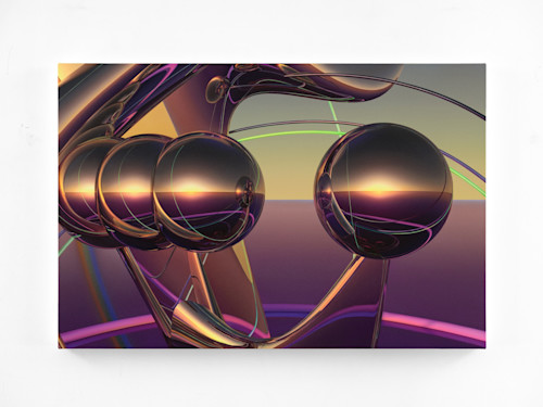 Chanel Khoury, Spin Verse, 2024. Oil on canvas, 24 x 36 in (61 x 91 cm)